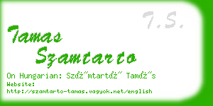 tamas szamtarto business card